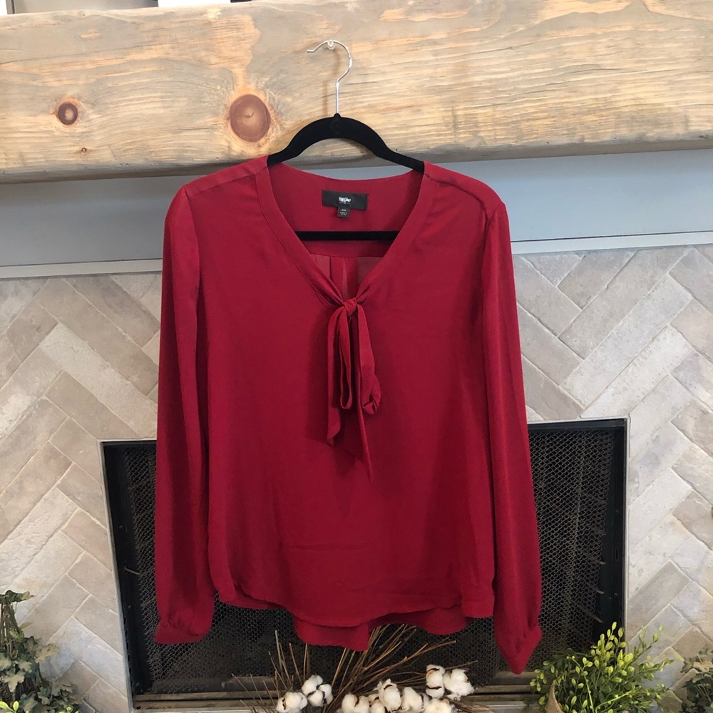 Mossimo Maroon Blouse